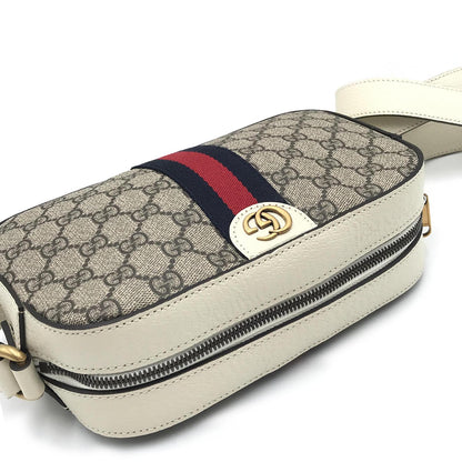 Gucci Ophidia Camera Shoulder Bag GG Coated Canvas