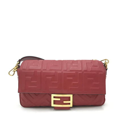 Fendi Zucca Embossed Baguette