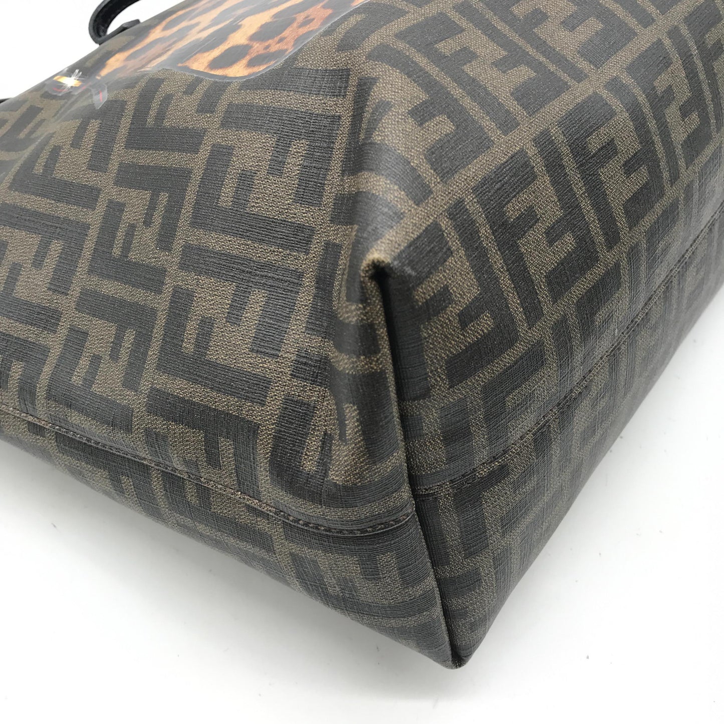 Fendi Zucca Baguette Print Roll Tote