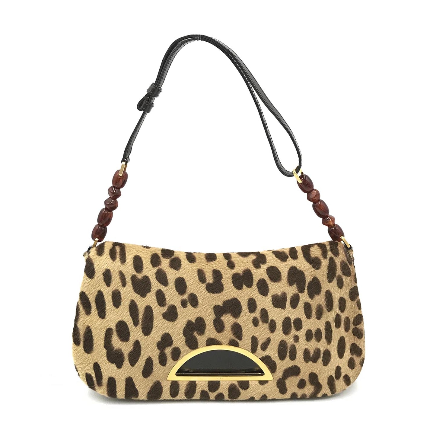 Christian Dior Dior Malice Pony Hair Leopard Print Handbag