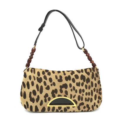 Christian Dior Dior Malice Pony Hair Leopard Print Handbag