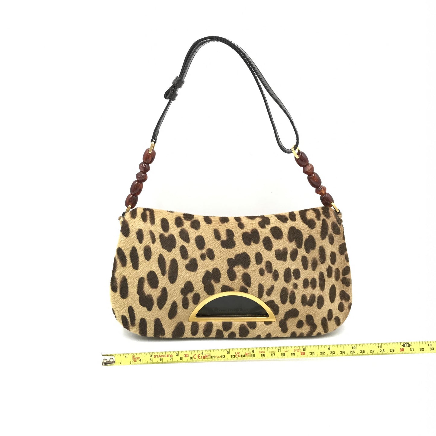 Christian Dior Dior Malice Pony Hair Leopard Print Handbag