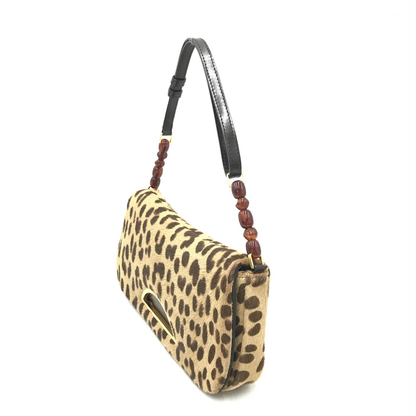 Christian Dior Dior Malice Pony Hair Leopard Print Handbag