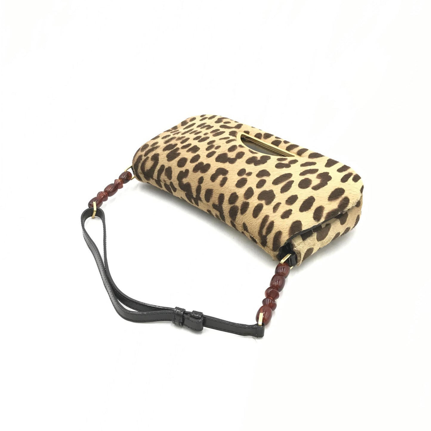 Christian Dior Dior Malice Pony Hair Leopard Print Handbag