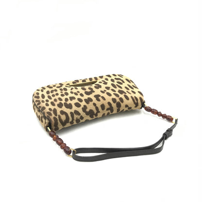 Christian Dior Dior Malice Pony Hair Leopard Print Handbag