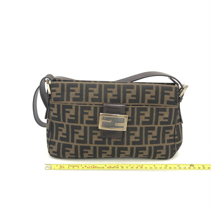 Fendi Zucca Canvas Shoulder Bag