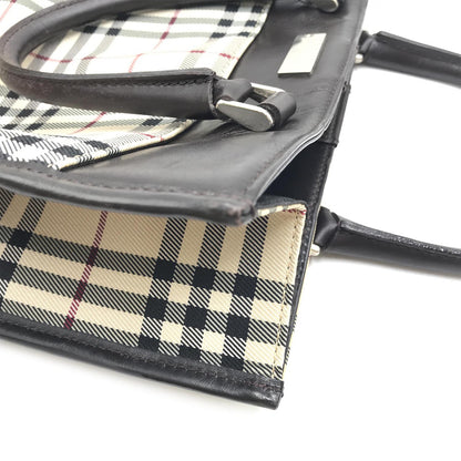 Burberry Canvas Nova Check Pattern Tote