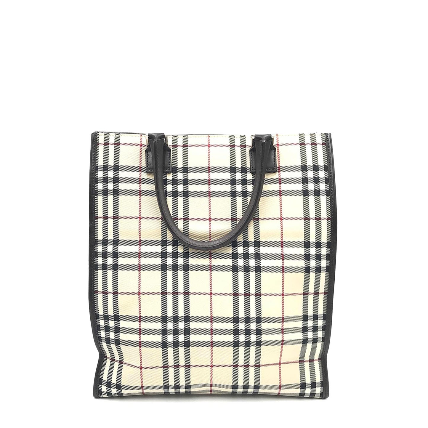 Burberry Canvas Nova Check Pattern Tote