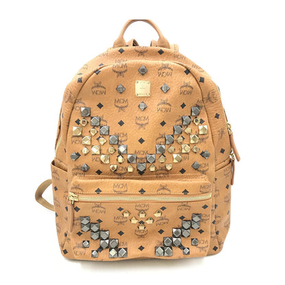 MCM Visetos Studded Medium Stark M Backpack