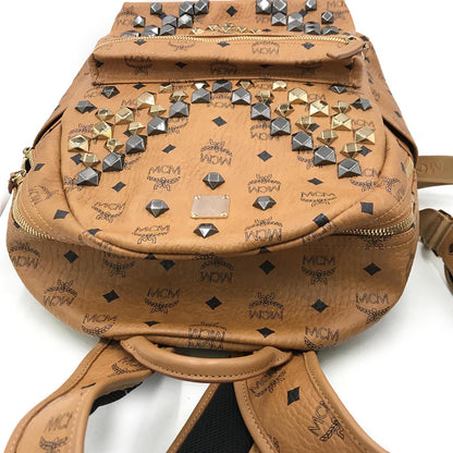 MCM Visetos Studded Medium Stark M Backpack