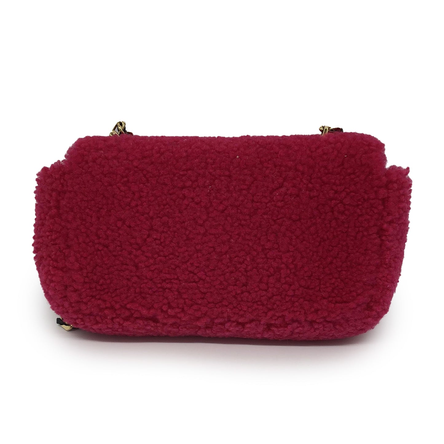 Shearling Nappa Mini Be Baguette Shoulder Bag