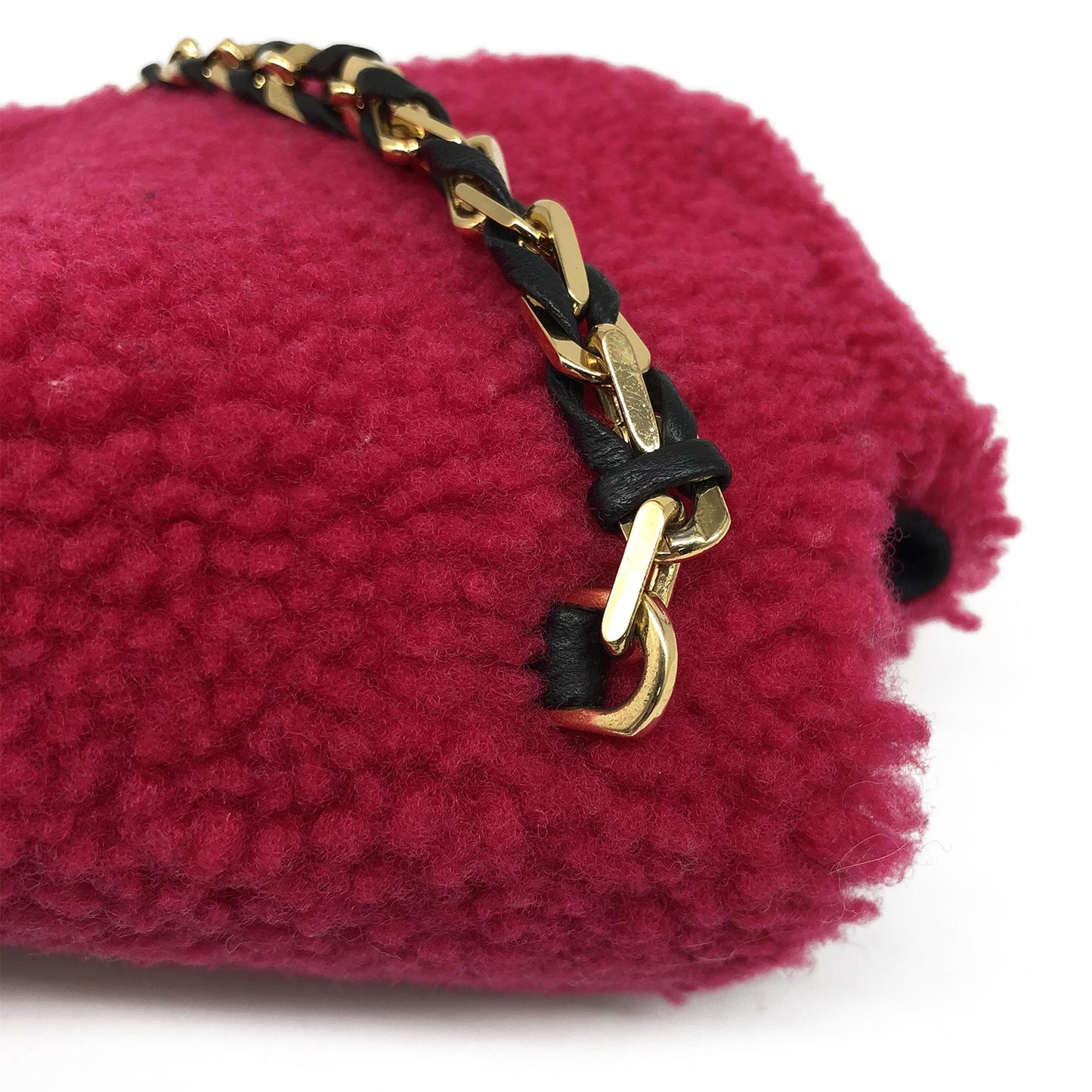 Shearling Nappa Mini Be Baguette Shoulder Bag