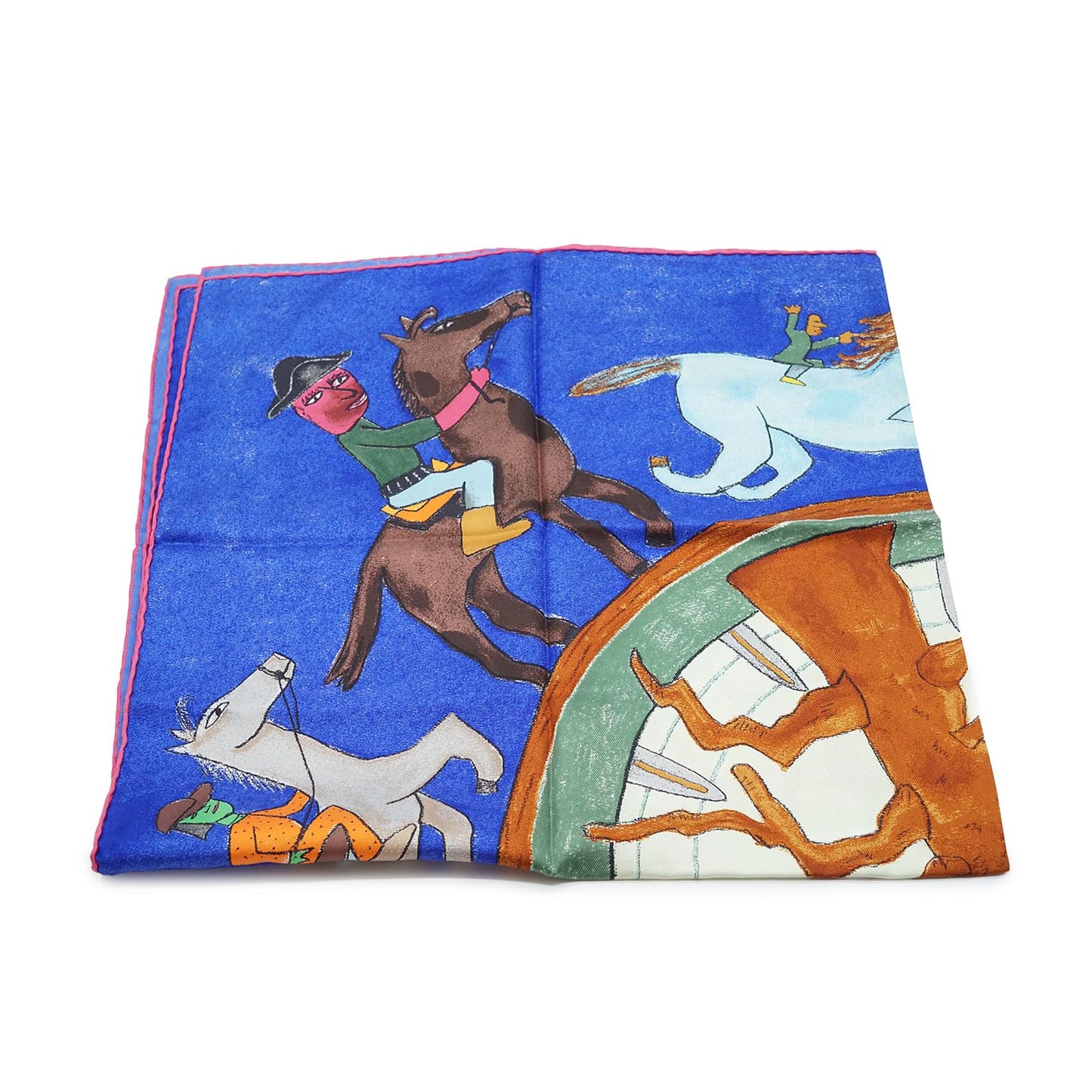 William Wilson Blue Silk Scarf