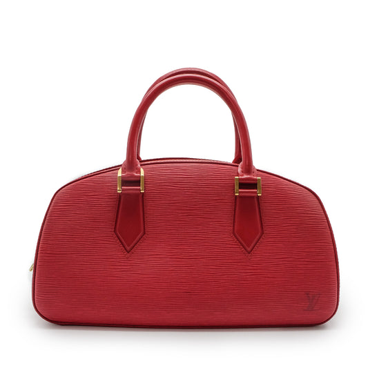 Jasmin Red Epi Top-Handle Bag