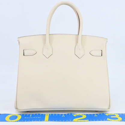 Birkin 30, Epsom leather, cream, PG hardware, Y stamp