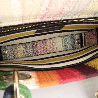 Canvas Lady Dior 2WAY Handbag Multi G Hardware