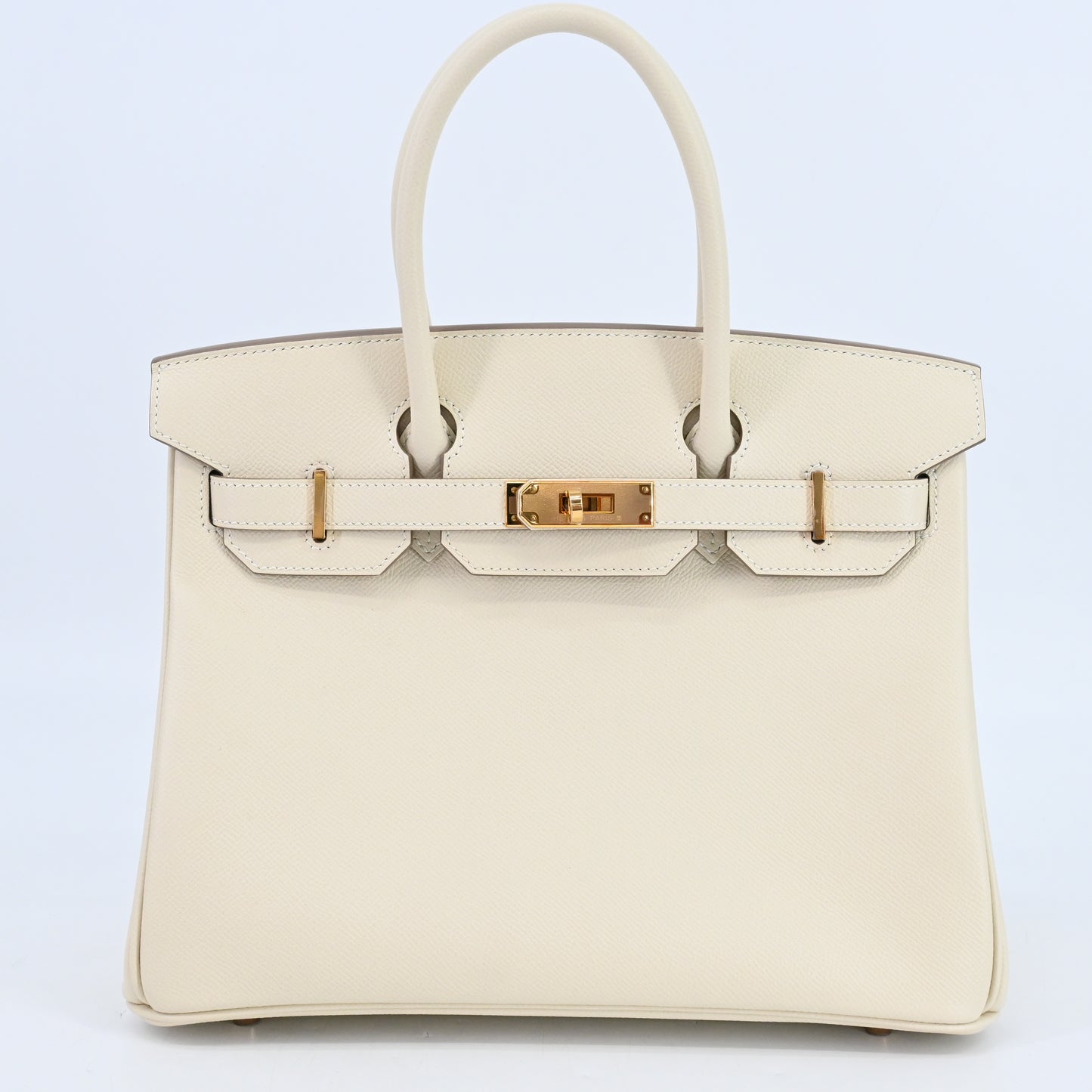 Birkin 30, Epsom leather, cream, PG hardware, Y stamp