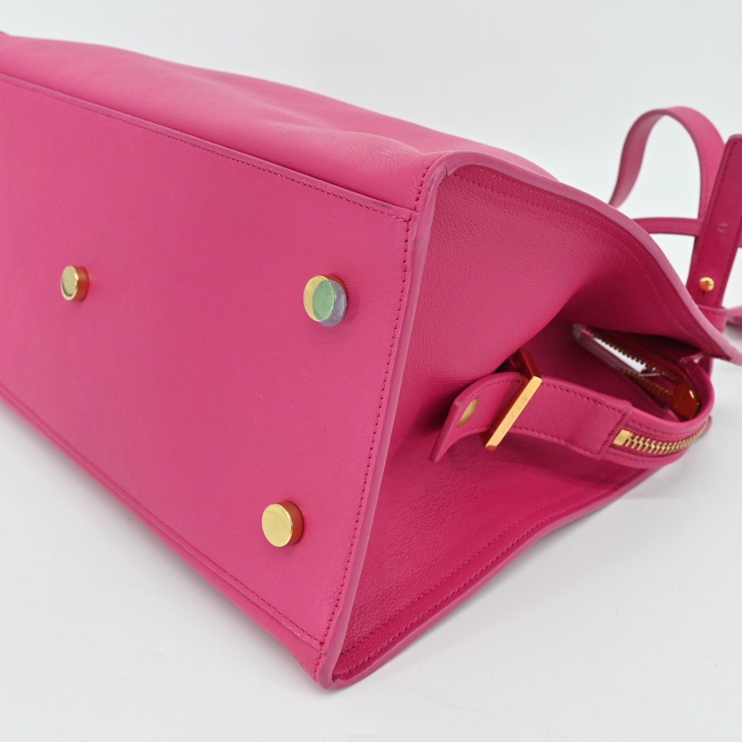 Pink Leather Handbag