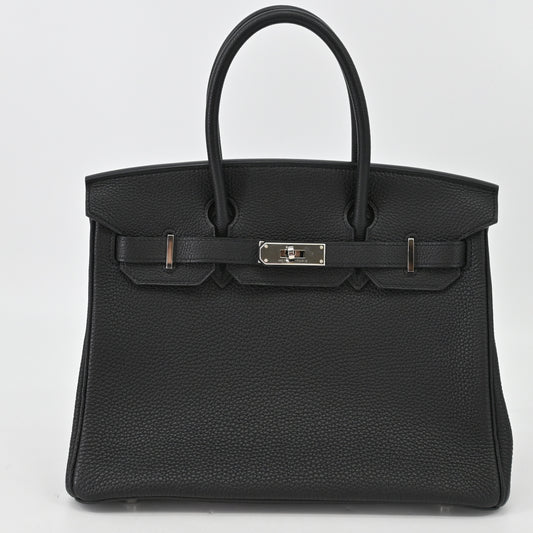 Birkin 30 Togo Black SV hardware □L stamp