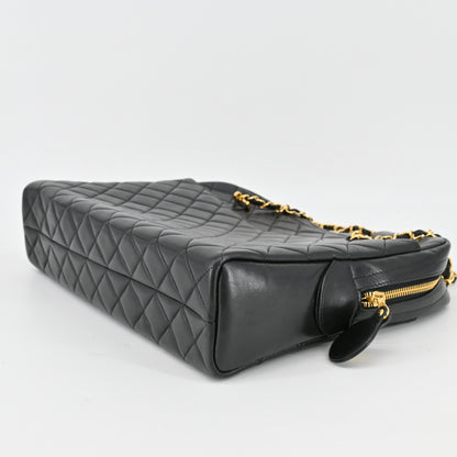 Lambskin Matelasse Shoulder Bag Black G Hardware 4th Series