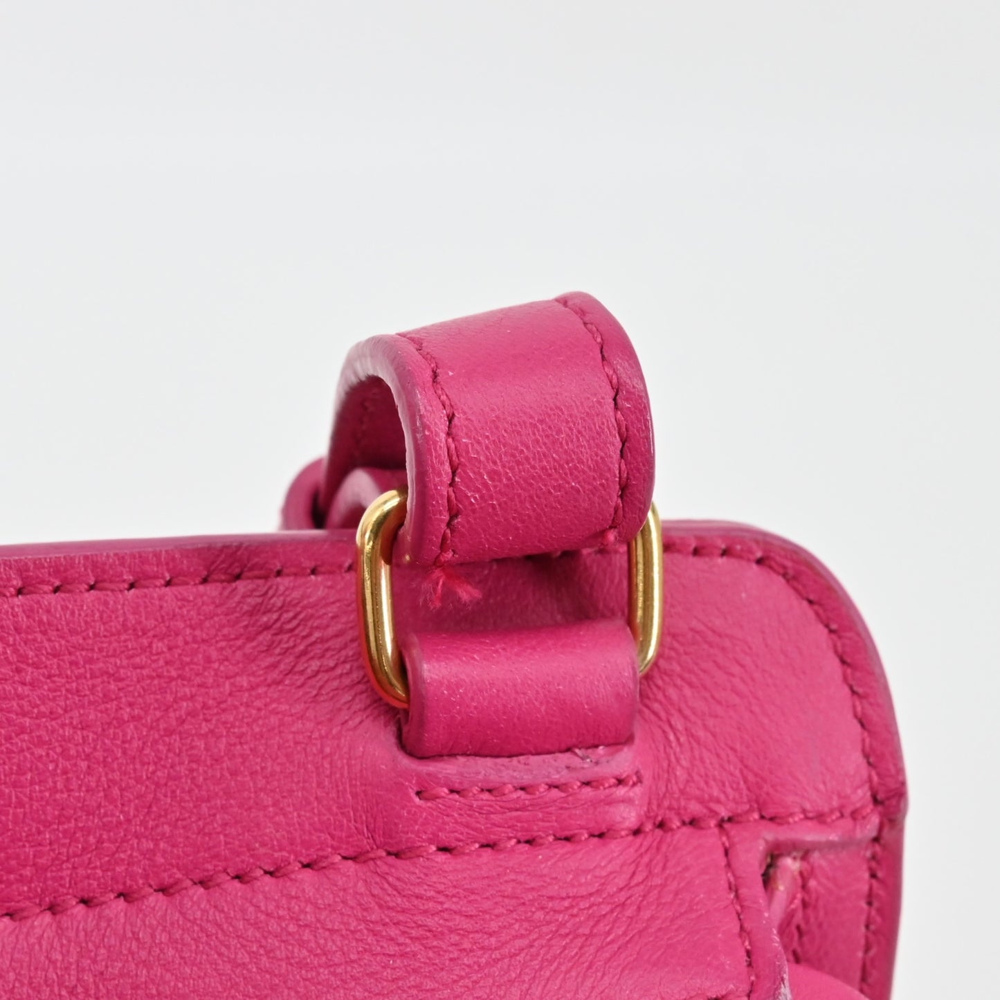 Pink Leather Handbag