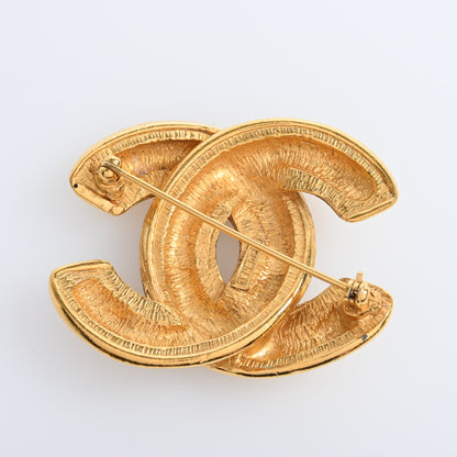 Coco Mark Matelasse Brooch GP Gold