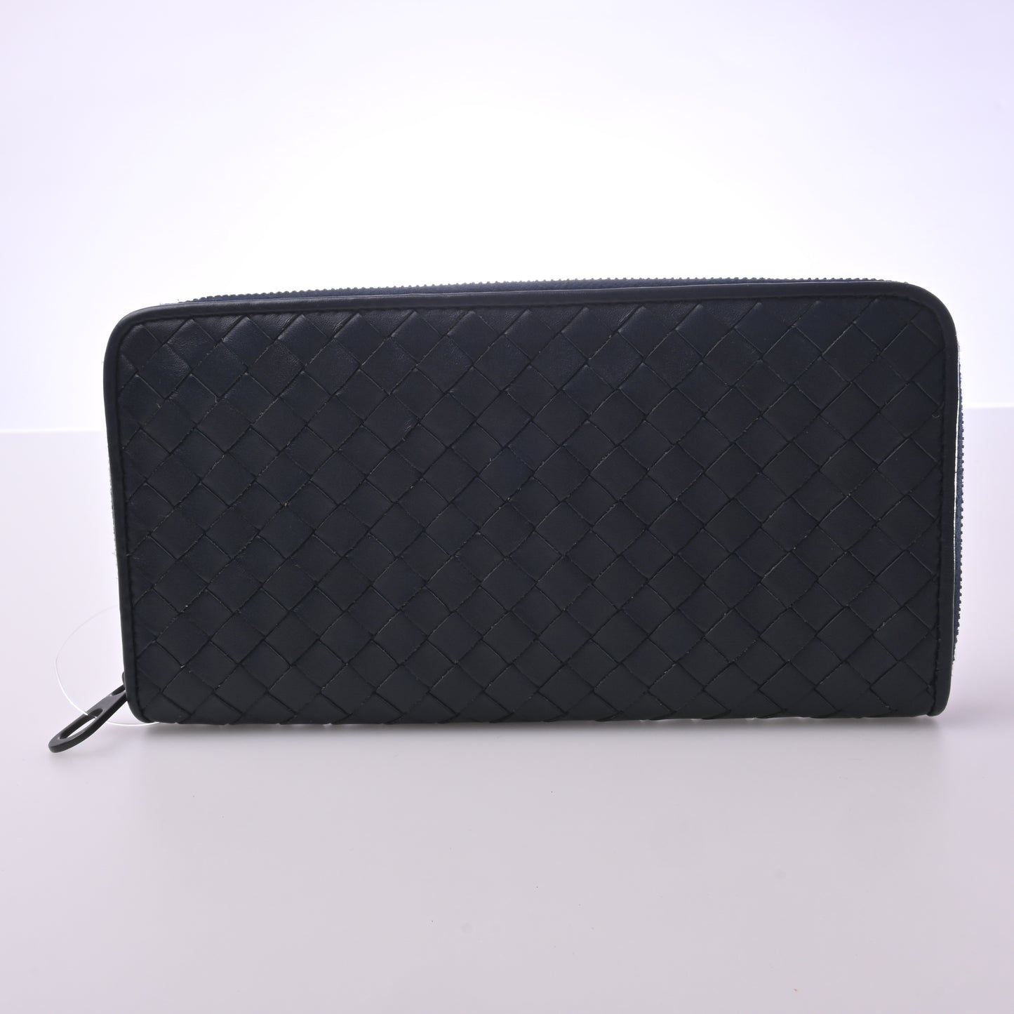 Intrecciato Leather Round Zip Long Wallet