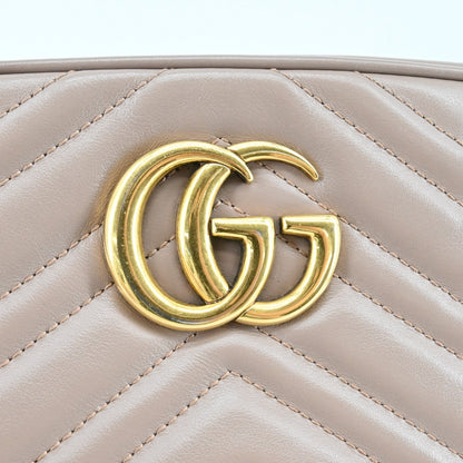 GG Marmont leather chain shoulder bag in pink beige