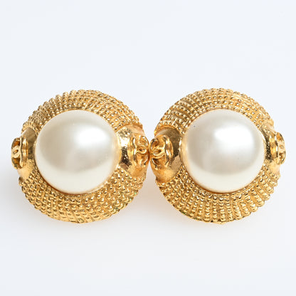 Cocomark pearl earrings gold