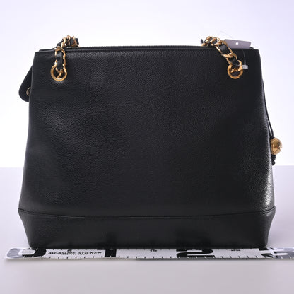 Caviar Chain Tote Black G Metal Fittings 5th Series