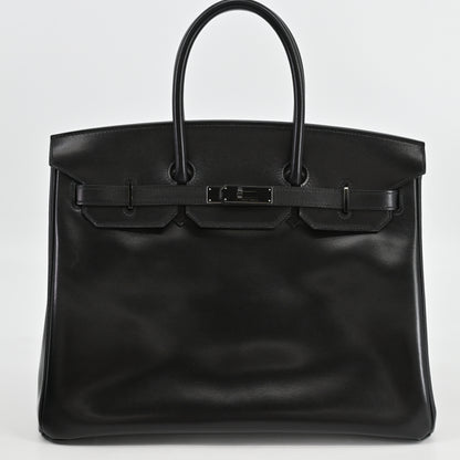 Birkin 30 Box calf So black O stamp