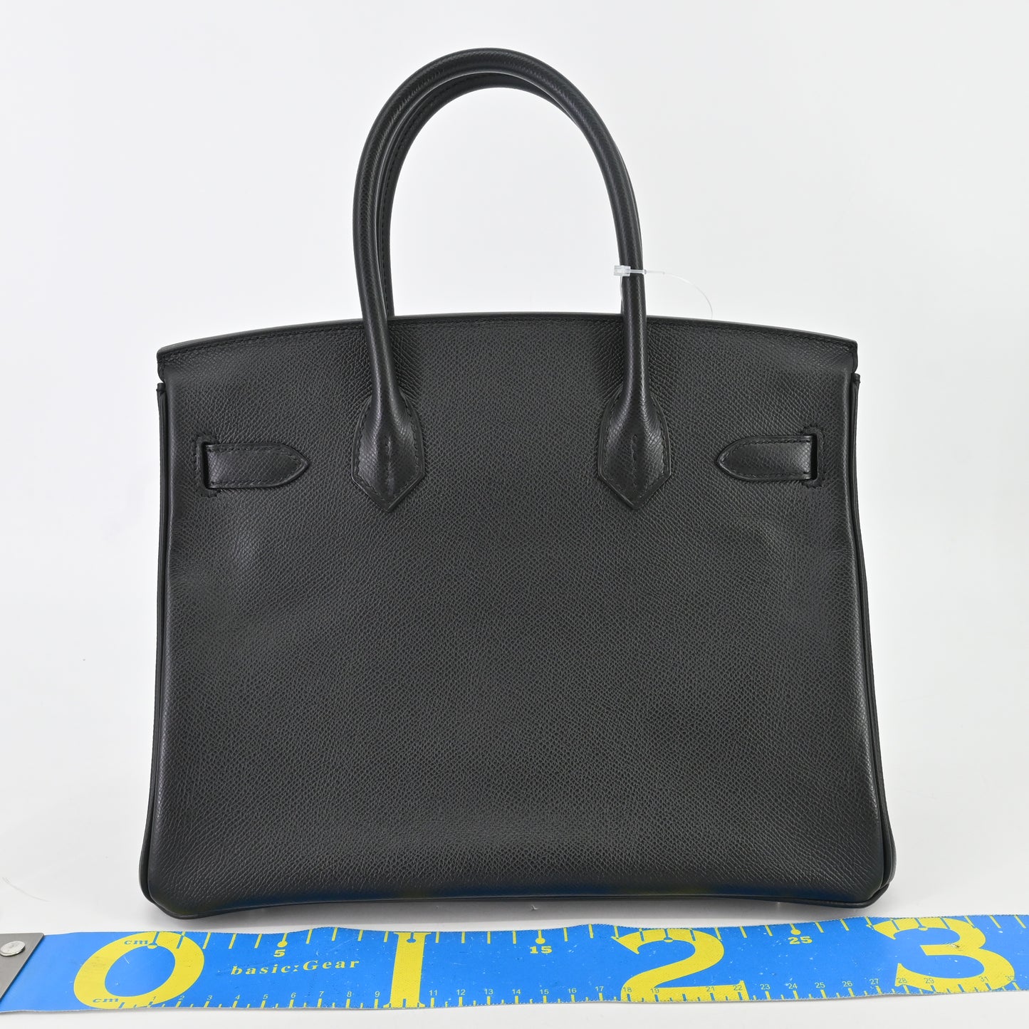 Birkin 30, Epsom leather, black, silver hardware, Q stamp