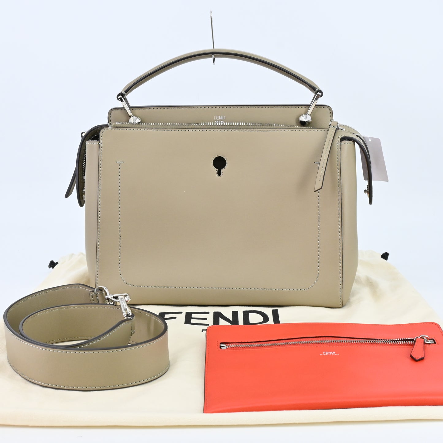 Leather.com 2WAY Handbag Beige