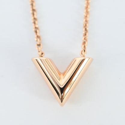 Essential V Necklace in Rose Gold