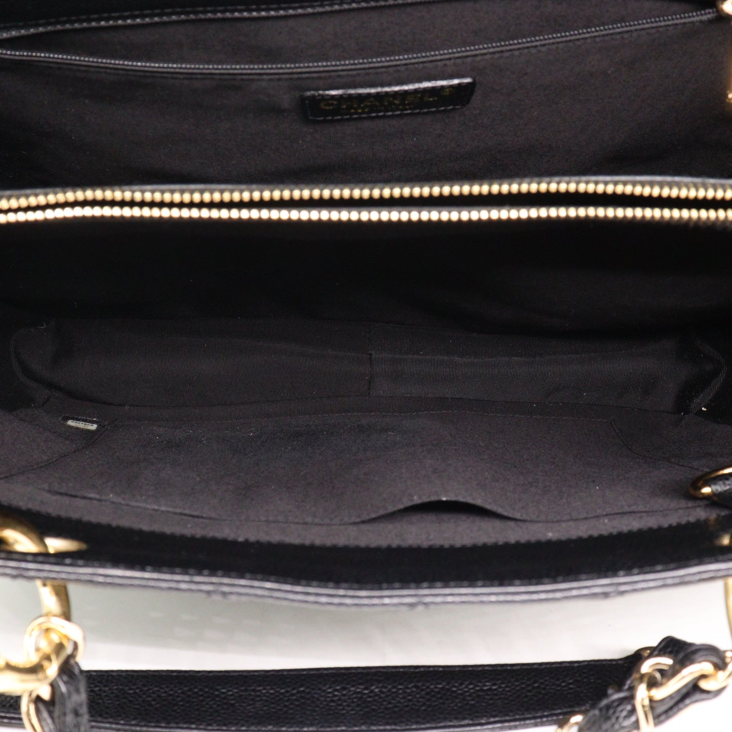 Caviar Skin Matelasse GST Grand Shopping Tote Black G Hardware Series 8