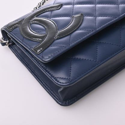 Cambon Chain Wallet Blue Silver Hardware 13 Series