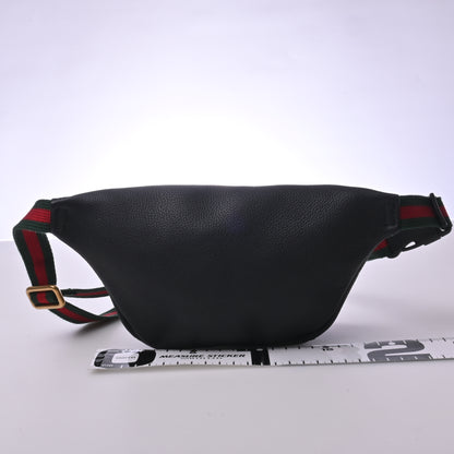 Leather Body Bag Black