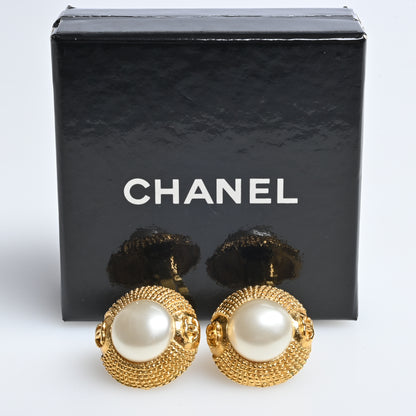 Cocomark pearl earrings gold