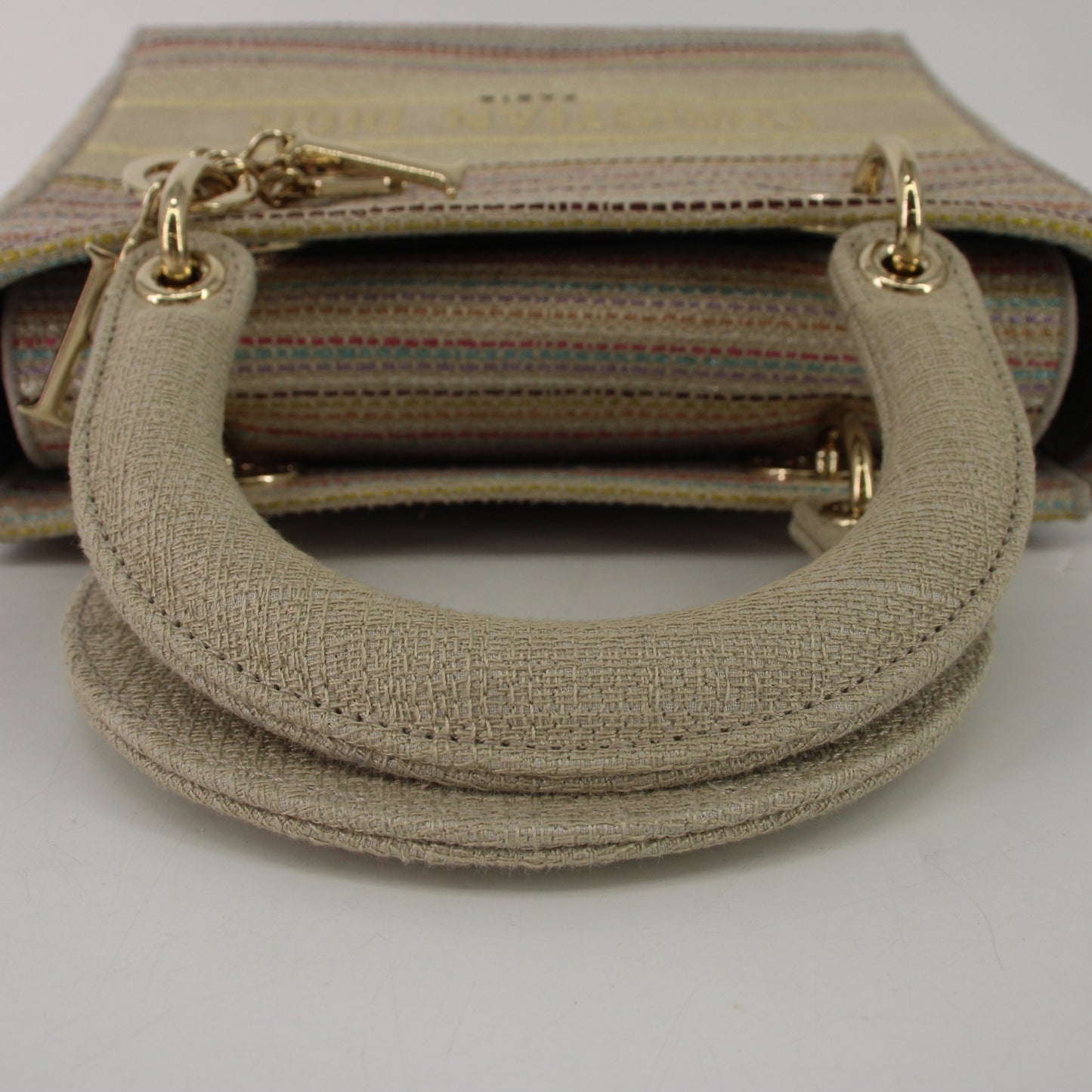 Canvas Lady Dior 2WAY Handbag Multi G Hardware