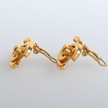 COCO MARK TURNLOCK EARRINGS GP GOLD 95A