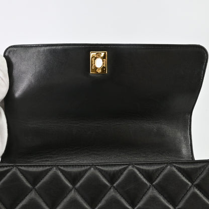 Lamb handbag 25cm black G hardware 4th series