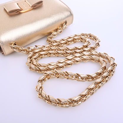 Vara Mini Chain Shoulder Bag Gold