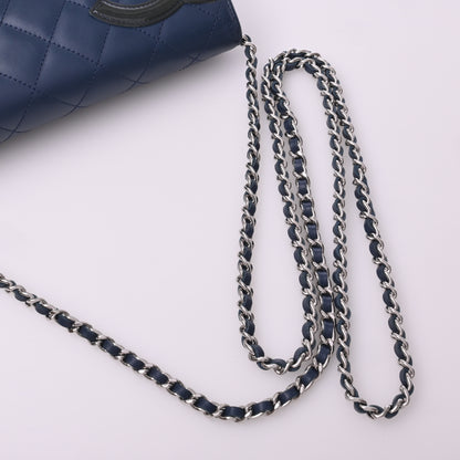 Cambon Chain Wallet Blue Silver Hardware 13 Series