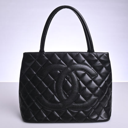 Caviar Reproduction Tote Black G Metal Fittings Series 2