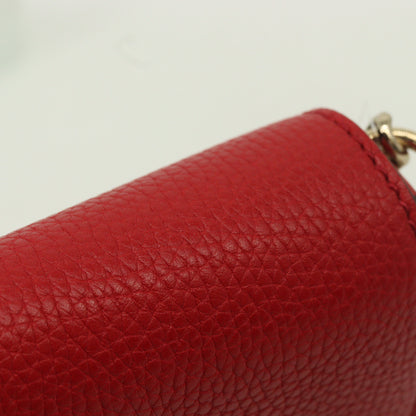 Leather Soho Shoulder Bag Red