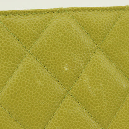 Caviar Skin Matelasse Waist Pouch G Metal Fittings Green Series 4