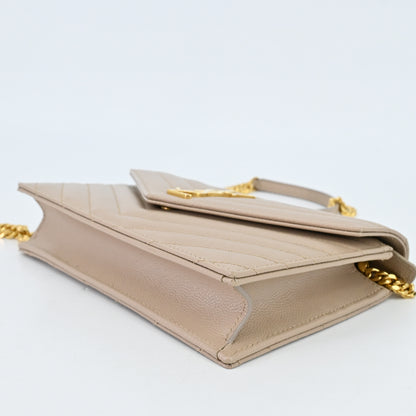 Chain Wallet Beige