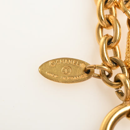 Matelasse Cocomark Chain Necklace Gold