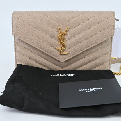 Chain Wallet Beige