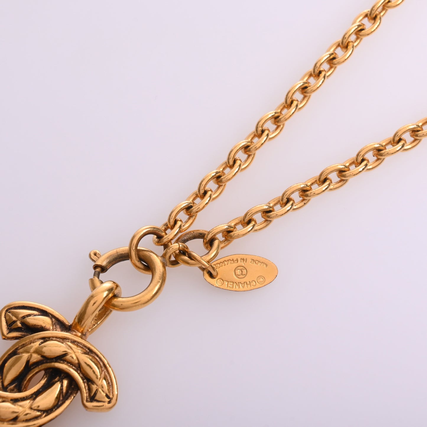 Coco Mark Matelasse Necklace GP Gold